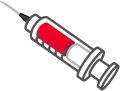 フリー素材 無料イラスト ふぁんし ぱ つ しょっぷ 病院 医療 健康 注射 予防接種のイラスト 注射器 アンプル