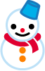 雪だるまのイラスト