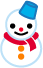 雪だるまのイラスト