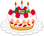 クリスマスケーキのイラスト