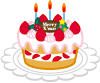 クリスマスケーキのイラスト