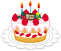 クリスマスケーキのイラスト