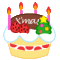 クリスマスケーキ　イラスト