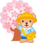 桜　入園式　イラスト